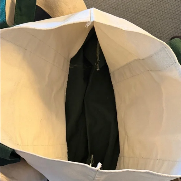 Trader Joe's Reusable Tote Bag with Green Straps NWT - Picture 7 of 12